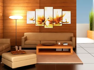 Immagine prodotto di Quadro acustico rosa giallo 200x100 cm Immagini Schiuma acustica Fonoassorbente ad alte prestazioni Isolamento acustico Tela 5 pezzi Murale Acustica ambientale Isolamento acustico b-A-0070-b-o
