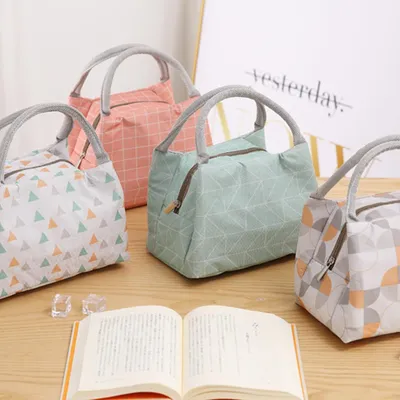 Produktbild von Wiederverwendbare, isolierte Lunchtasche/Kühltasche für die Essensvorbereitung – ideal für Männer und Frauen, für Arbeit, Picknick oder Reisen