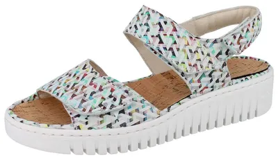 Produktbild von WALDLÄUFER H-Willow Damen Sandale multi bedrucktes Leder - Größe: UK 5