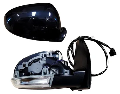 Produktbild von Außenspiegel Spiegel rechts elektrisch Für VOLKSWAGEN GOLF V (1K), 10.03-05.09 Schrägheck LC9X SCHWARZ     klappbar