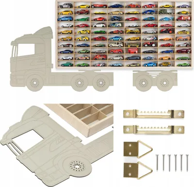 Immagine prodotto di Scaffale per auto Hot Wheels 80 m per auto per ragazzi cashmere