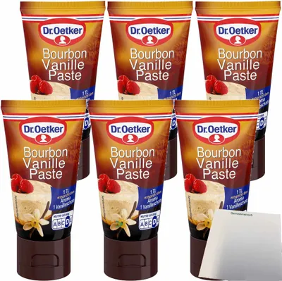 Produktbild von Dr. Oetker Bourbon Vanille Paste 6er Pack (6x50g Tube) + usy Block