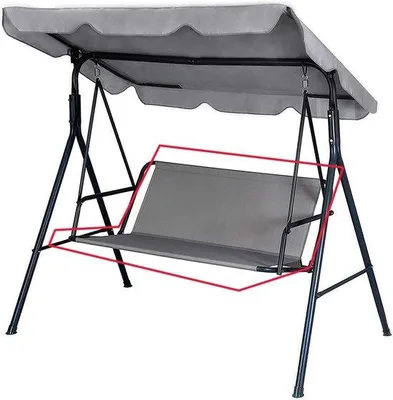 Produktbild von Famanu Schutzhülle für Schaukelsessel - grau, 158 x 52 x 52 cm