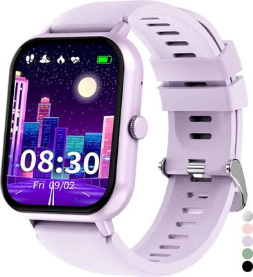 Produktbild von Smartwatch Kinder Mädchen Jungen Kinderuhr Herzfrequenz Schlaf Schrittzähler Wecker Sport Spiel IP68 Wasserdicht  Fitnessuhr Android IOS
