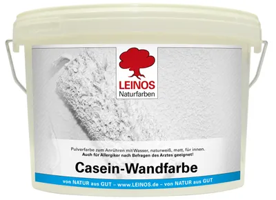 Produktbild von LEINOS Casein-Wandfarbe 2,5 kg für Wände innen, Pulver, diffusionsoffen