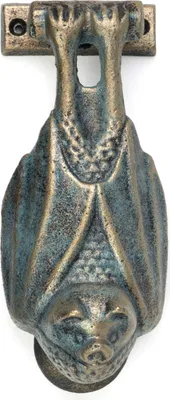 Immagine prodotto di Moritz campanello battiporta pipistrello vampiro stile antico in ghisa campanello battiporta barocco campanello porta d'ingresso decorazione porta campanelli