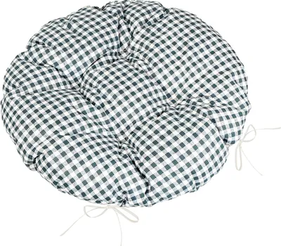 Immagine prodotto di Cuscino BERTA trapuntato rotondo - diametro 40 cm - Grigio,Bianco