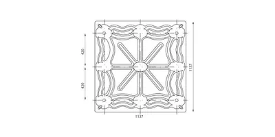 Produktbild von Pressholzpalette Maße 1140x1140mm Tragkraft 1250kg Container Format TRANSPAK