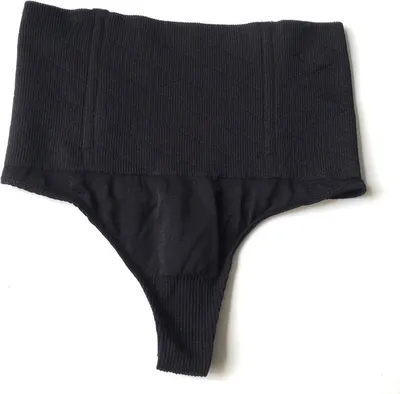 Produktbild von GGo Go Gadget – Tanga mit hoher Taille – Shapewear – Schwarz – Größe XS