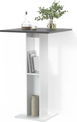 Immagine prodotto di Tavolo da bar Livinity Regusa Bianco/antracite 65 x 65 cm, Model 55926