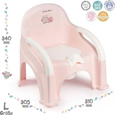 Produktbild von Famanu Kindertoilet mit Deckel - Ergonomisch, Rosa