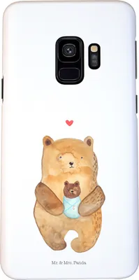 Produktbild von Mr. & Mrs. Panda Samsung Galaxy S9 Handyhülle Bär Baby - Weiß - Geschenk, Hülle, Handy Schutzhülle, Teddy, Nichte, Geburt, Mutter, Case, Cover, Geburtstag