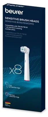 Imagen del producto de beurer 10139 8 beurer Sensitive Zahnbürstenaufsätze