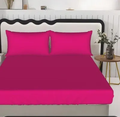 Obrázok produktu pre Elastické plachty 140 x 190 cm, fialová farba, 100% bavlna