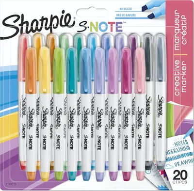Produktbild von Sharpie Kreativ-Marker S-NOTE 20er Blisterkarte