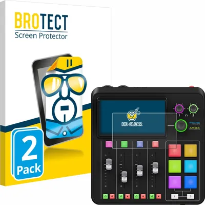 Produktbild von 2x Für Rode Rodecaster Duo Schutzfolie BROTECT Displayschutz Display Schutz Folie Klar Transparent