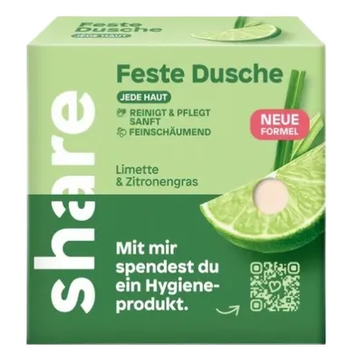Produktbild von Erfrischender Duschwürfel mit Limette und Zitronengras, 60g