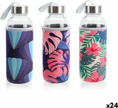 Obrázok produktu pre Sklenená fľaša na vodu Bewinner 400 ml (24 kusov)