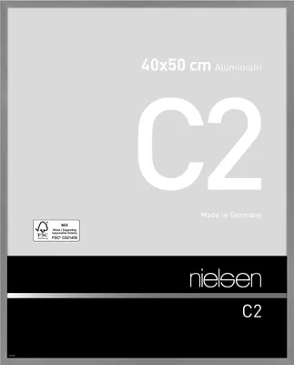 Obrázok produktu pre Nielsen hliníkový rám C2 40x50 cm textúrovaný sivý matný