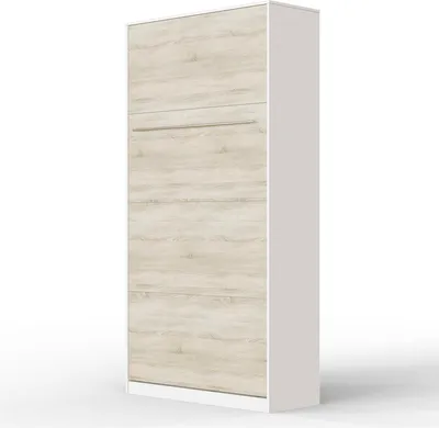 Produktbild von SMARTBett Schrankbett Standard  Weiss/Eiche Sonoma 90 Vertikal