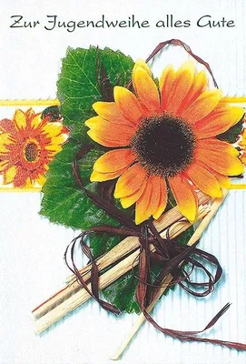 Produktbild von Jugendweihe - Glückwunschkarte im Format 11,5 x 17 cm mit