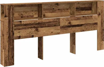 Produktbild von vidaXL Kopfteil Schrank Altholz 220 x 18,5 x 102,5 cm Holzwerkstoff