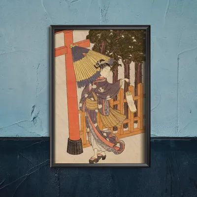 Produktbild von Poster - Canvas - Leinwand - 42 cm x 59,4 cm - Zu Besuch in Kiyomizu-Tempel Micah Suizan