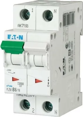 Produktbild von Eaton LEITUNGSSCHUTZSCHALTER     2TE (PLZM-C6/1N-MW)