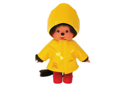 Obrázek produktu pro Monchhichi Mončiči chlapec ve žluté pláštěnce 20 cm