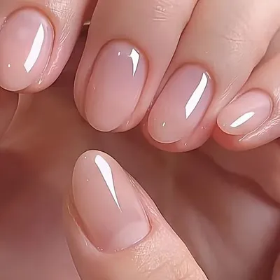 Produktbild von GKA Künstliche Fingernägel natur 24p G55 zum Aufkleben press on Nails Klebepads mit Kleber und Nagelfeile Nägel Kunstnägel Express
