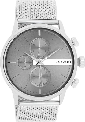 Produktbild von Oozoo Herren Metall Mesharmband Uhr Timepieces silber Analog Quarzuhr UOC11101
