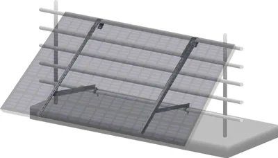 Produktbild von Zelsius Universal Solarmodul Balkon Halterung Set mit verstellbarem Winkel, Aluminium Montageset