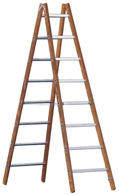 Produktbild von Layher 1028 Verbundstehleiter 2x5 Sprossen