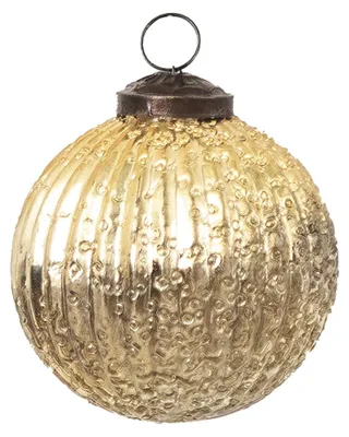 Produktbild von Clayre & Eef Weihnachtskugel Ø 7 cm Goldfarbig Glas