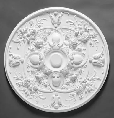 Produktbild von Casa Padrino Stuck Rosette 79 x 79 cm Deckenstuck Deckenrosette Stuckrosette Wandrosette Barock Jugendstil