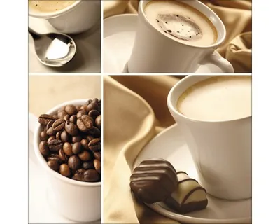 Produktbild von Glasbild Coffee Variation I 30x30 cm