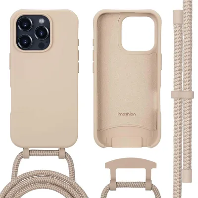 Immagine prodotto di imoshion Cover posteriore colorata con catena rimovibile per cellulare e MagSafe iPhone 16 Pro - Nude