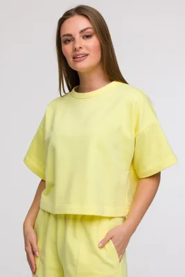 Zdjęcie produktu dla BeWear Koszulka damska z krótkim rękawem Nikotemo B294 lemon 2XL/3XL.
