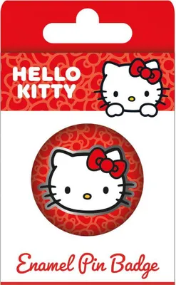 Obrázok produktu pre Hello Kitty - Odznak, smalt PM11228 (jedna veľkosť) (červená/biela)