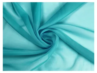 Produktbild von Voile Stoff Meterware (Türkisgrün)