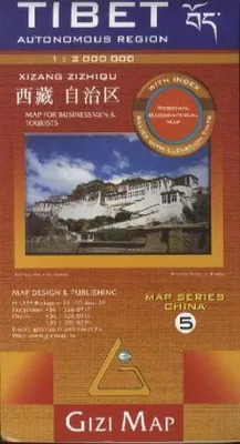 Obrázok produktu pre Geografická mapa Tibetu v mierke 1 : 2 000 000