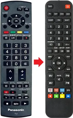 Produktbild von Fernbedienung geeignet für PANASONIC TX-32LXD71F | TX-32LXD75F