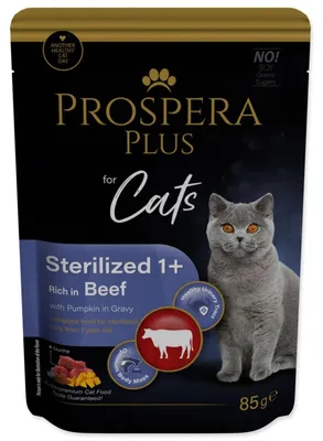 Productafbeelding van Kapsička Prospera Plus Gesteriliseerd 1+, Rundvlees, Pompoen, 85g