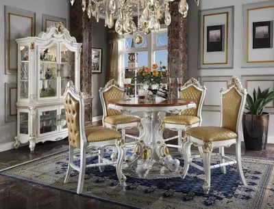Produktbild von Barock Runder Esstisch Rund Klassischer Tisch Runde Rund Tische Holz Möbel  neu