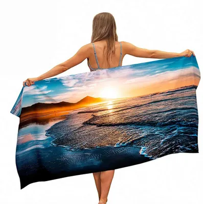 Image de Serviette de plage en microfibre, 150x180 cm, légère et à séchage rapide