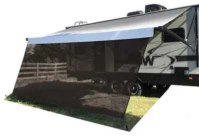 Obrázok produktu pre Markíza na karavan od spoločnosti Tentproinc, slnečná clona, rozmery 2,4 x 4,6 m (vhodná pre karavany s rozmerom 40,6 cm)