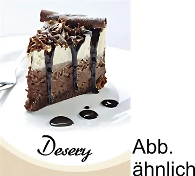 Produktbild von Menü Speisekarte mit 6 Hüllen A5 aus PVC Dessert2