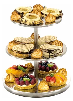 Produktbild von Etagere ohne Griff - 3-stufig - Höhe 30 cm