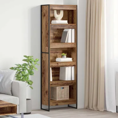 Produktbild von Möbel Bücherregal 60 x 30 x 189,5 cm Holzwerkstoff Altholz - Bücherregale &27863