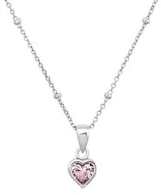 Produktbild von Lillifee Halskette 2033373 Herz Silber 925/- Zirkonia rosa